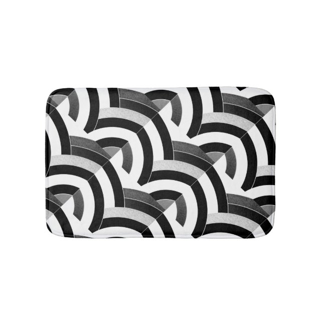 Tapis De Bain chevrons chic et design (Devant)
