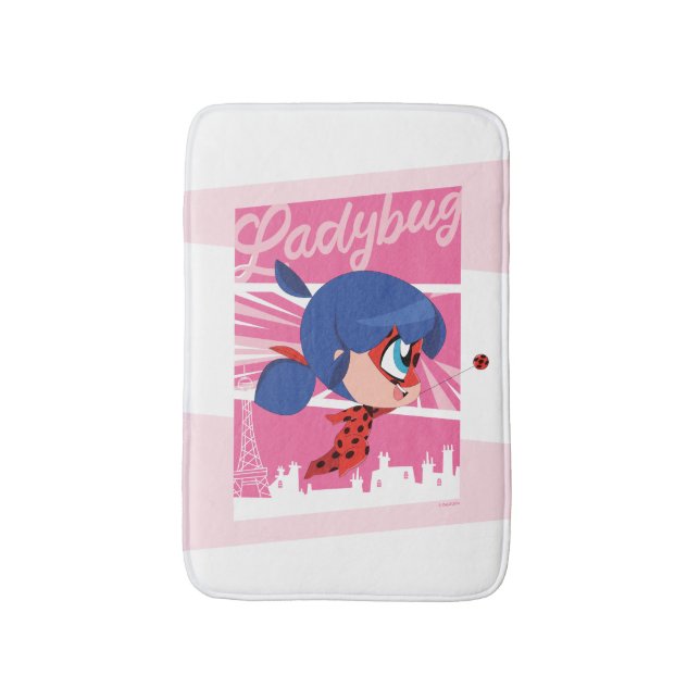 Tapis De Bain Chibi Ladybug à Paris (Devant (Vertical))