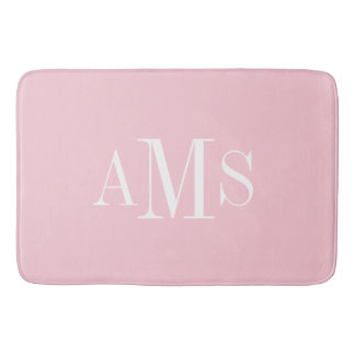 TAPIS DE BAIN CHIC BATT MAT_JOTTY PINK SOLID/ WHITE /MONOGRAM