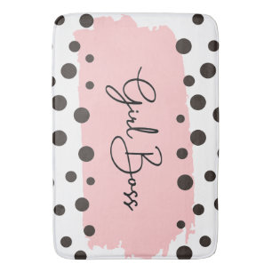 Tapis De Bain Chic fille Boss Polka Douche Dot Rideau