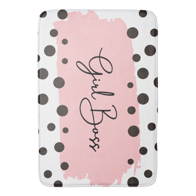 Tapis De Bain Chic fille Boss Polka Douche Dot Rideau (devant Vertical)