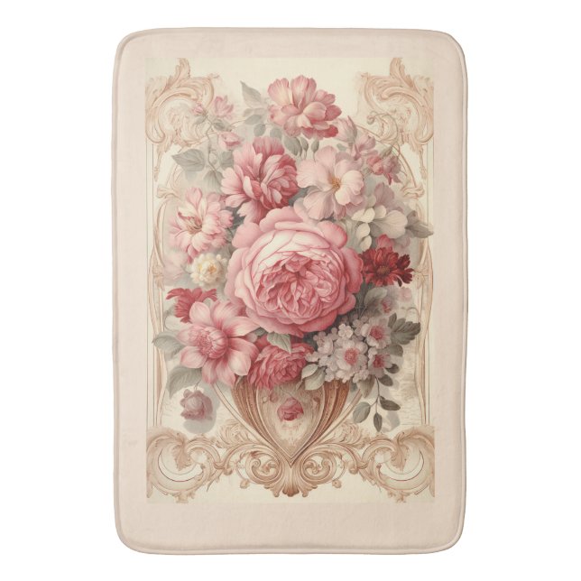 Tapis De Bain Chic Vintage Exquis (devant Vertical)