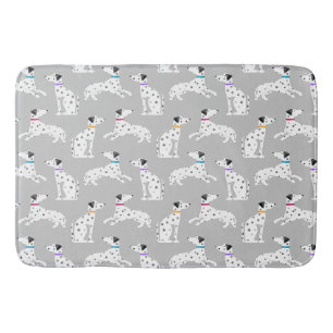 Tapis De Bain Chien Dalmatien Polka Pot Animal Aquarelle Enfants