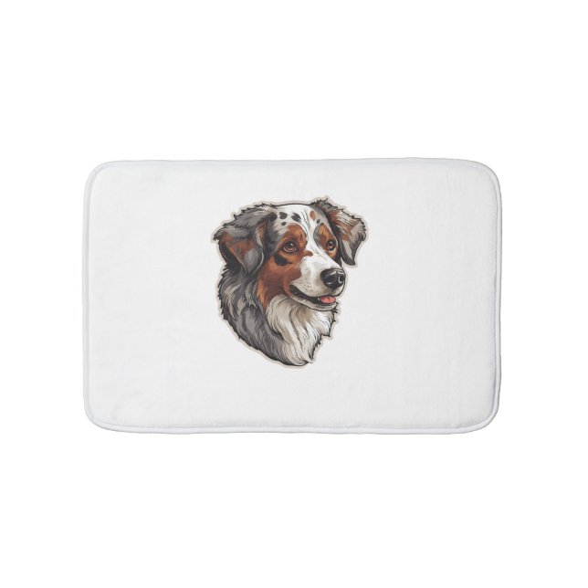 Tapis De Bain Chien de berger australien 1 (Devant)