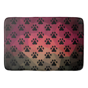 Tapis De Bain Chien patte, empreinte animale, animal animal de c