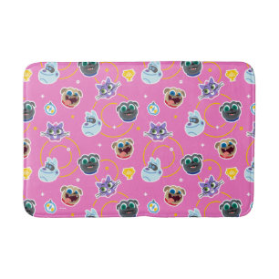 Tapis De Bain Chien rose Pals Motif rose