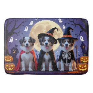 Tapis De Bain Chiens de berger anatoliens Citrouille Halloween d