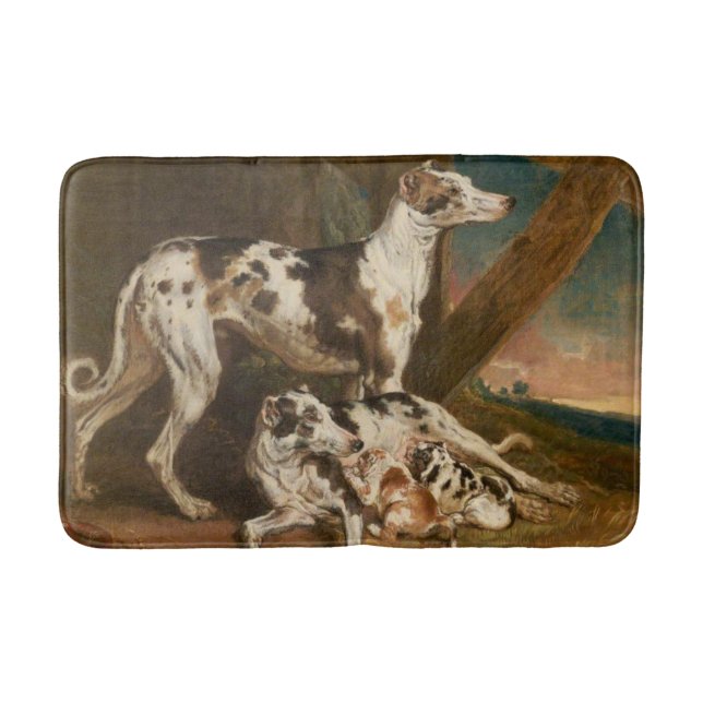 Tapis De Bain Chiens de Dalmatie (par James Ward) (Devant)