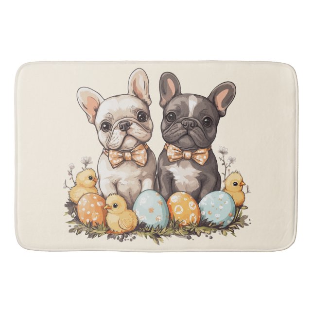 Tapis De Bain Chiens de Pâques (Devant)