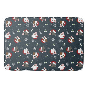 Tapis De Bain Chiens de père Noël