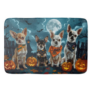 Tapis De Bain Chihuahua Halloween Éffrayant