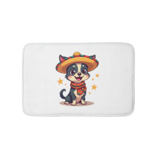 Tapis De Bain Chihuahua Mexico Cinco de Mayo Funny Dog Copy