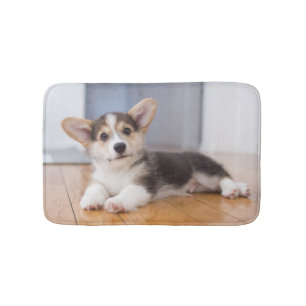 Tapis De Bain Chiot de corgi de Gallois de Pembroke