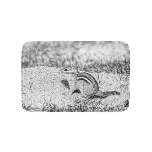 Tapis De Bain Chipmunk Sketch (Devant)