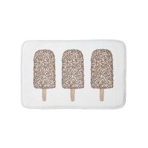 Tapis De Bain Chocolat Eclair glace crème pâtisserie Popsicle de