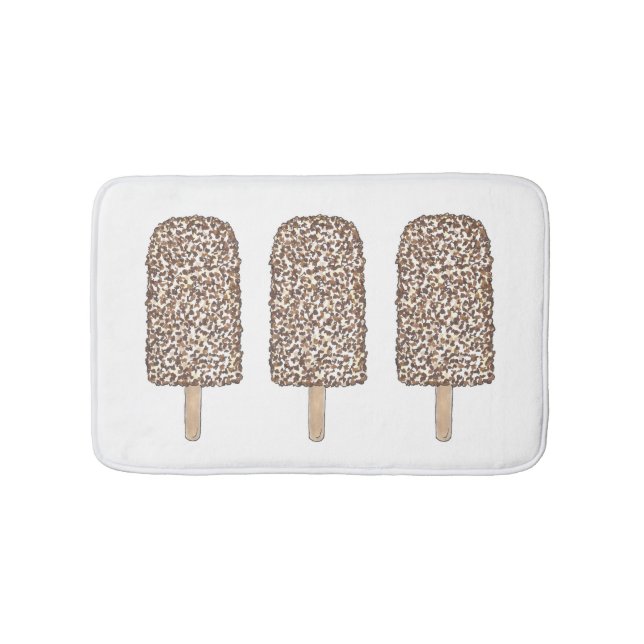 Tapis De Bain Chocolat Eclair glace crème pâtisserie Popsicle de (Devant)