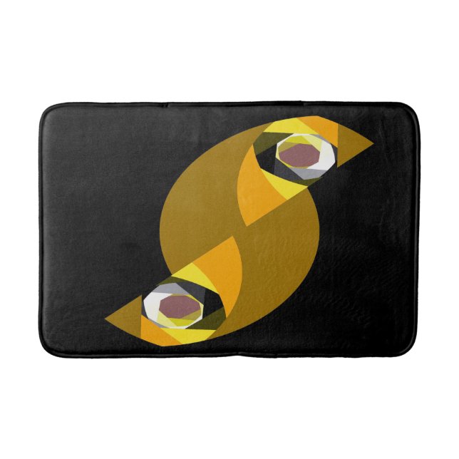 TAPIS DE BAIN CHOUETTE ABSTRAITE (Devant)
