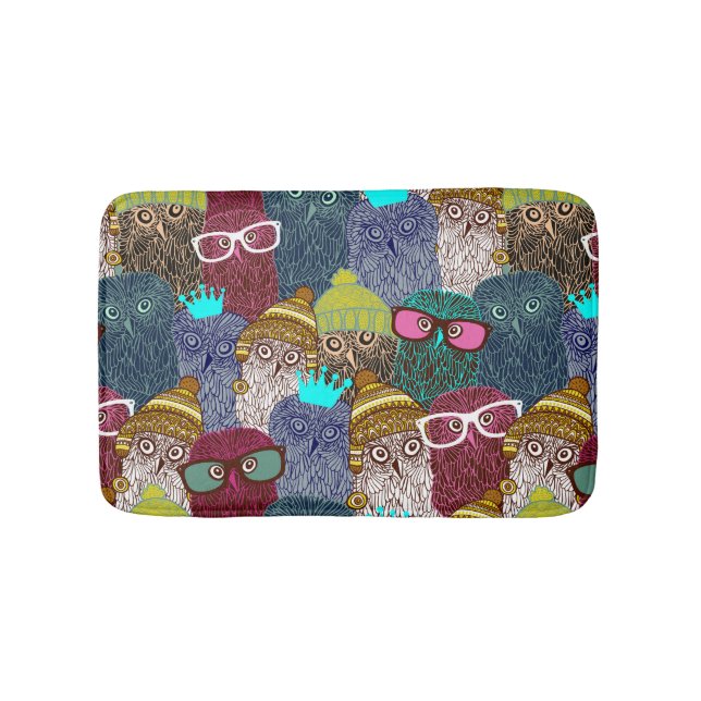 Tapis De Bain Chouette dans la couronne (Devant)