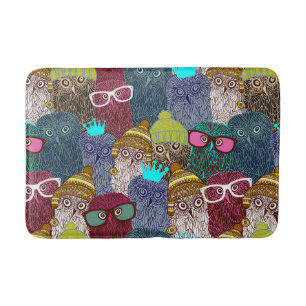 Tapis De Bain Chouette dans la couronne