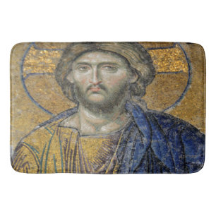Tapis De Bain Christ Pantocrator Mosiac Iconique Religieux Romai