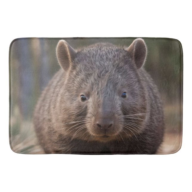 Tapis De Bain "Chubby Charm : L'adorable Wombat Australien" (Devant)