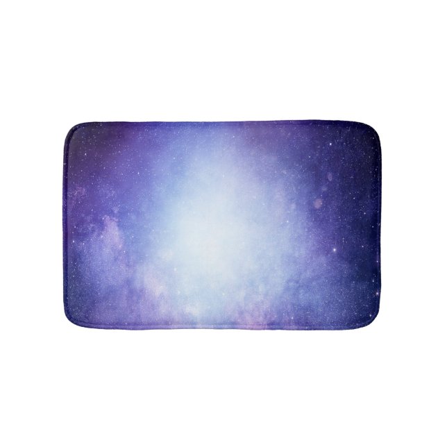 Tapis De Bain Ciel cosmique bleu mystique (Devant)
