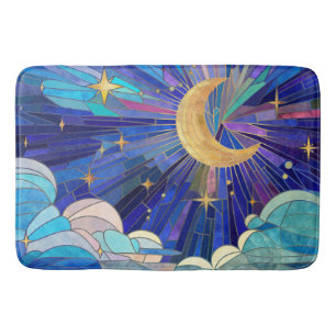 Tapis De Bain Ciel nocturne - Art numérique Mosaic