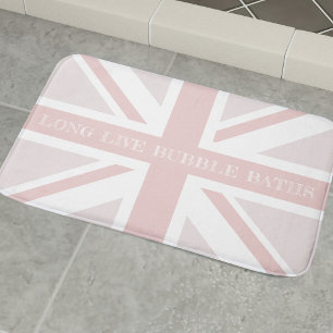 Tapis De Bain Citation amusante Pink Union Jack Flag Bath Mat