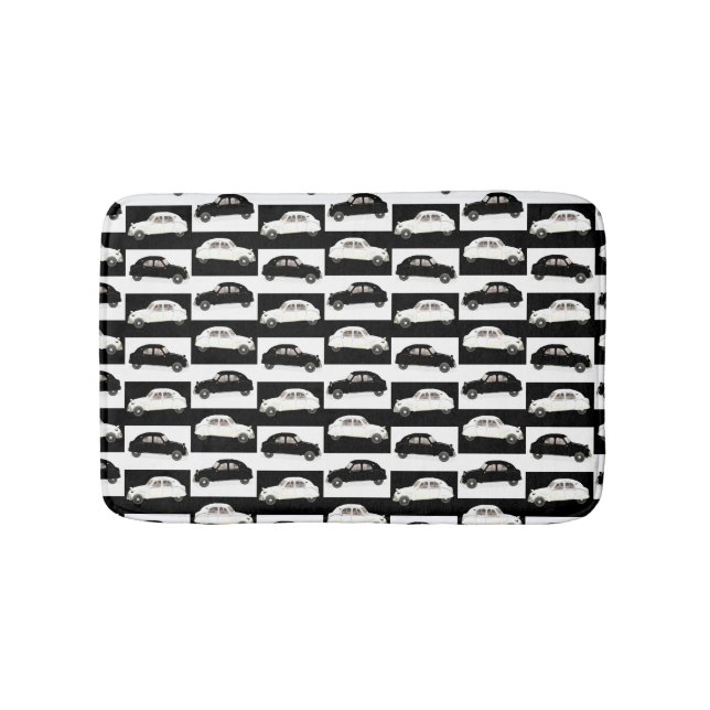 Tapis De Bain Citroen 2 CV Motif à carreaux (Devant)
