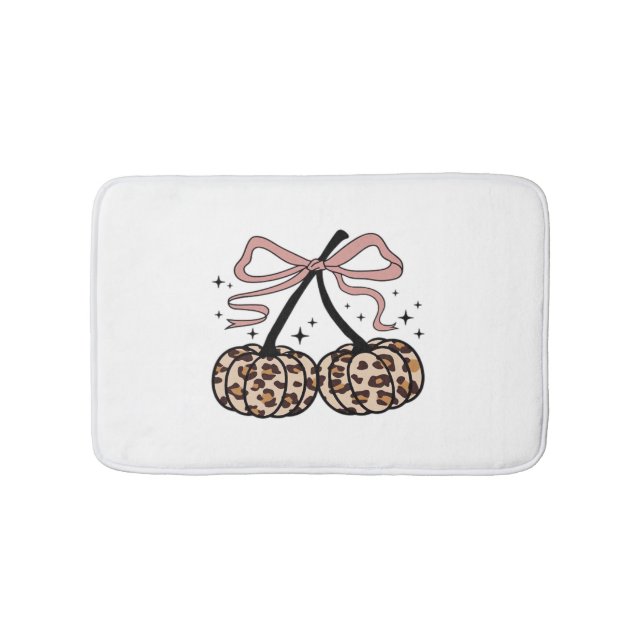 Tapis De Bain Citrouille d'automne, Cerises Citrouilles, Citroui (Devant)