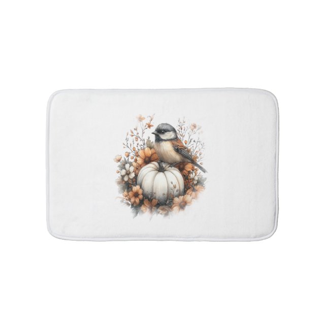 Tapis De Bain Citrouille de la chemise de libellule (Devant)