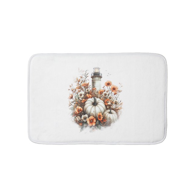 Tapis De Bain Citrouille de la chemise phare (Devant)