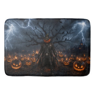Tapis De Bain Citrouille de sheriff cowboy Halloween effrayant é