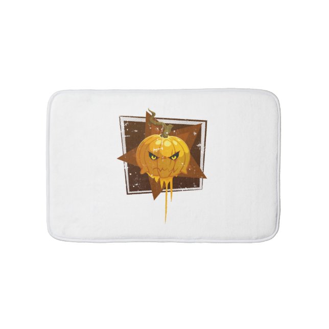 Tapis De Bain Citrouille d'Halloween (Devant)