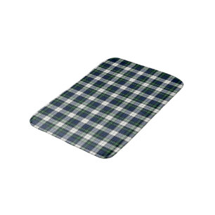 Tapis De Bain Clan Gordon Royal Blue et White Scottish Tartan