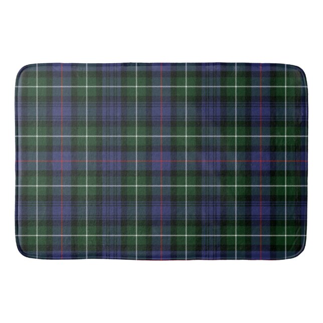 Tapis De Bain Clan MacKenzie Plaid vert violet chèque Tartan (Devant)