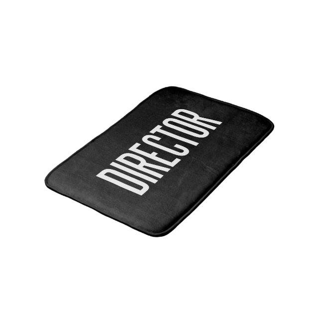Tapis de bain classique de directeur petit (noir) (Angle)