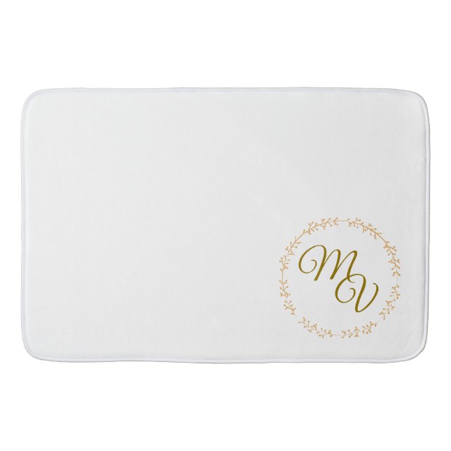 Tapis de bain classique de monogramme - choix des (Devant)