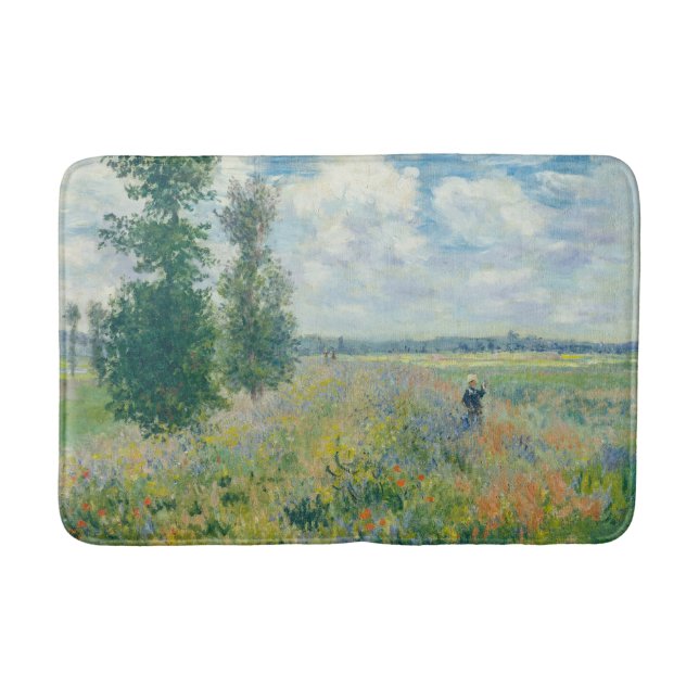 Tapis De Bain Claude Monet - Champs de pavot près d'Argenteuil ( (Devant)