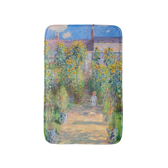 Tapis De Bain Claude Monet - Le jardin de l'artiste à Vetheuil (Devant (Vertical))
