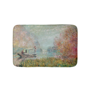 Tapis De Bain Claude Monet   le studio de bateau sur la Seine,