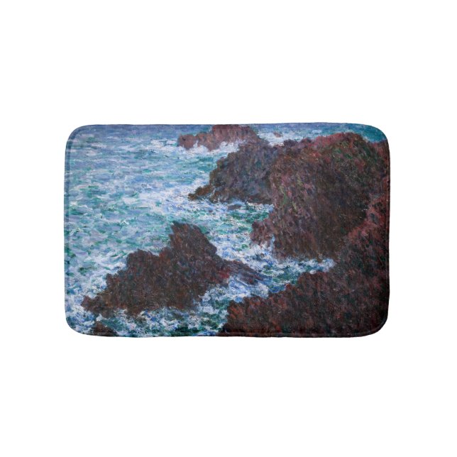 Tapis De Bain Claude Monet - Les Rochers à Belle-Ile, Côte sauva (Devant)