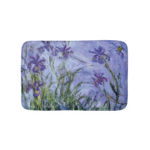 Tapis De Bain Claude Monet - Lilac Irises Mauves 1917