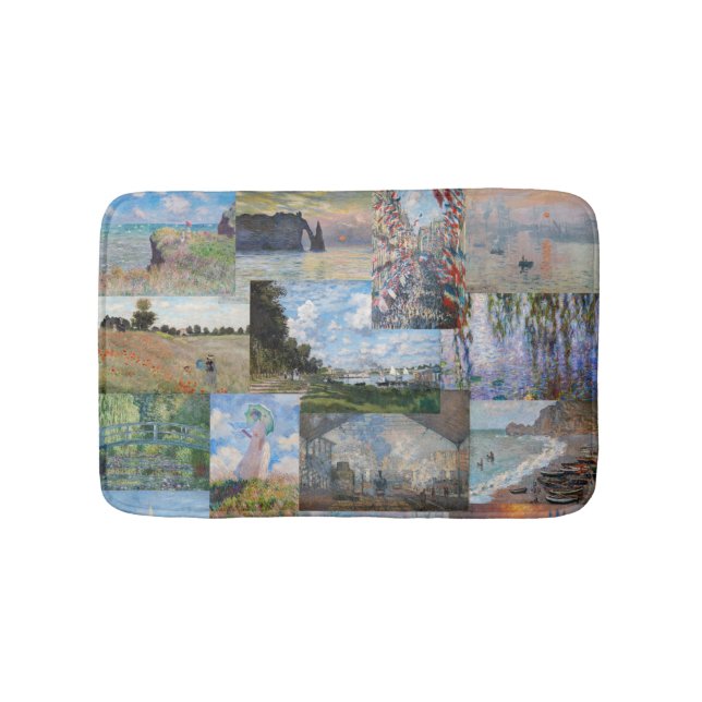 Tapis De Bain Claude Monet - Patchwork de chefs-d'oeuvre (Devant)