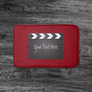 Tapis De Bain Clavier Vidéo Rouge Et Noir