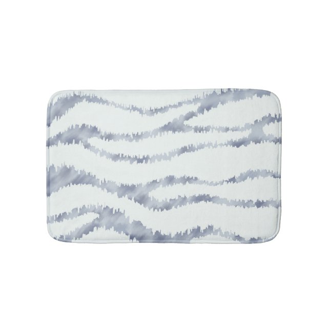 Tapis De Bain Cloudy Grey Zebra Eraser Scratch Art (Devant)