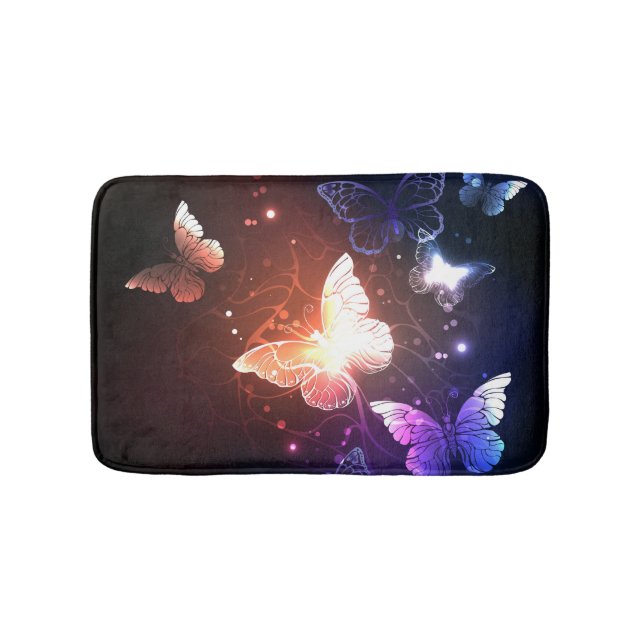 Tapis De Bain Clowing Night Butterflies (Devant)
