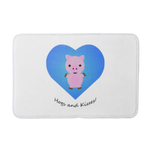 Tapis De Bain Cochons et baisers