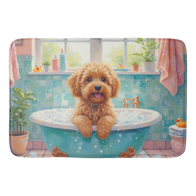 Tapis De Bain Cockapoo Bath Time Cute Bathroom Decor (Devant)