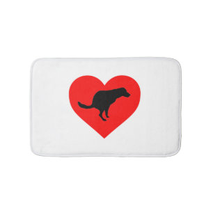 Tapis De Bain Coeur du chien